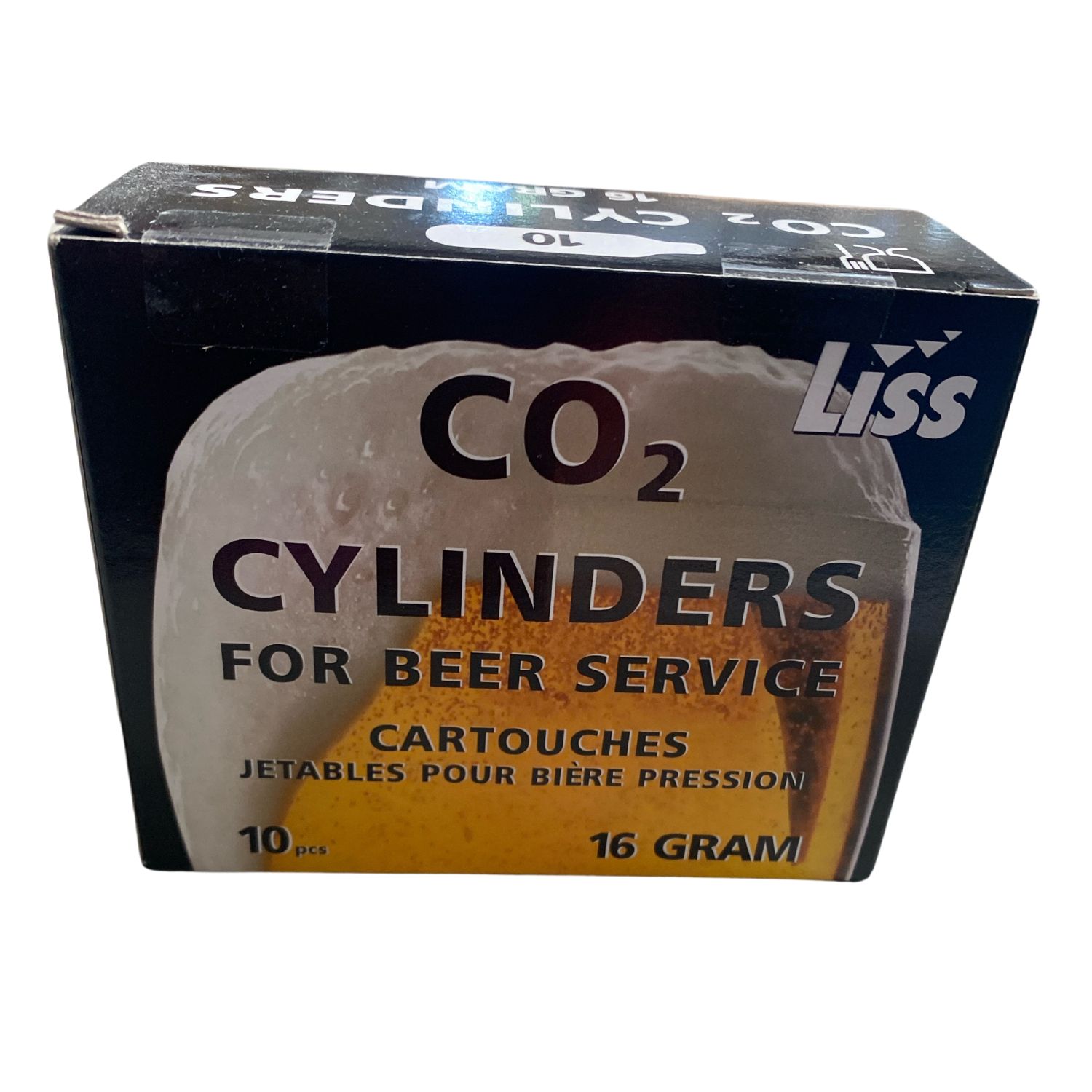 Cápsulas de CO2 (dióxido de carbono), 16 g, 10 piezas