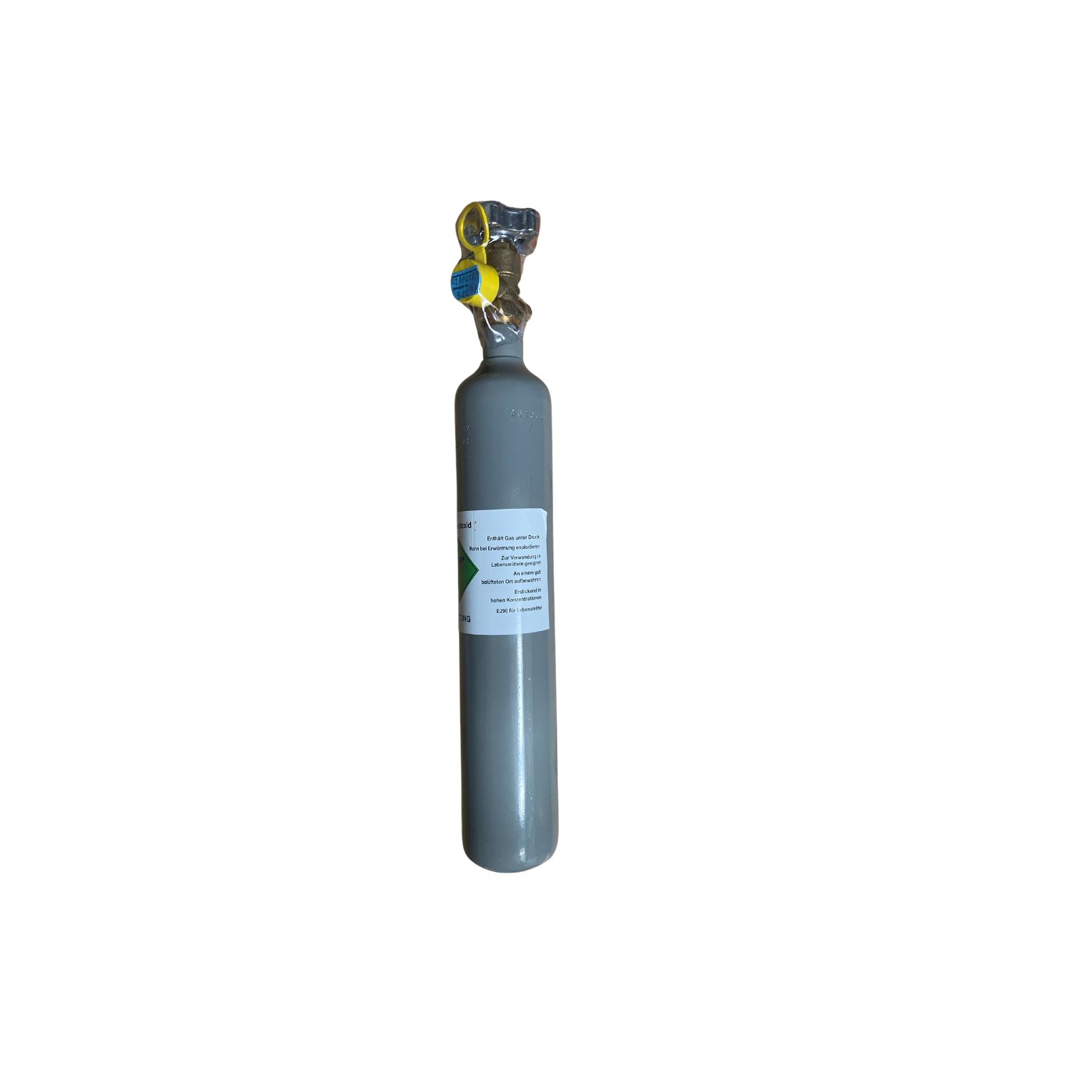 Botella CO2, botella de gas, 0,5 kg, sin portabotellas