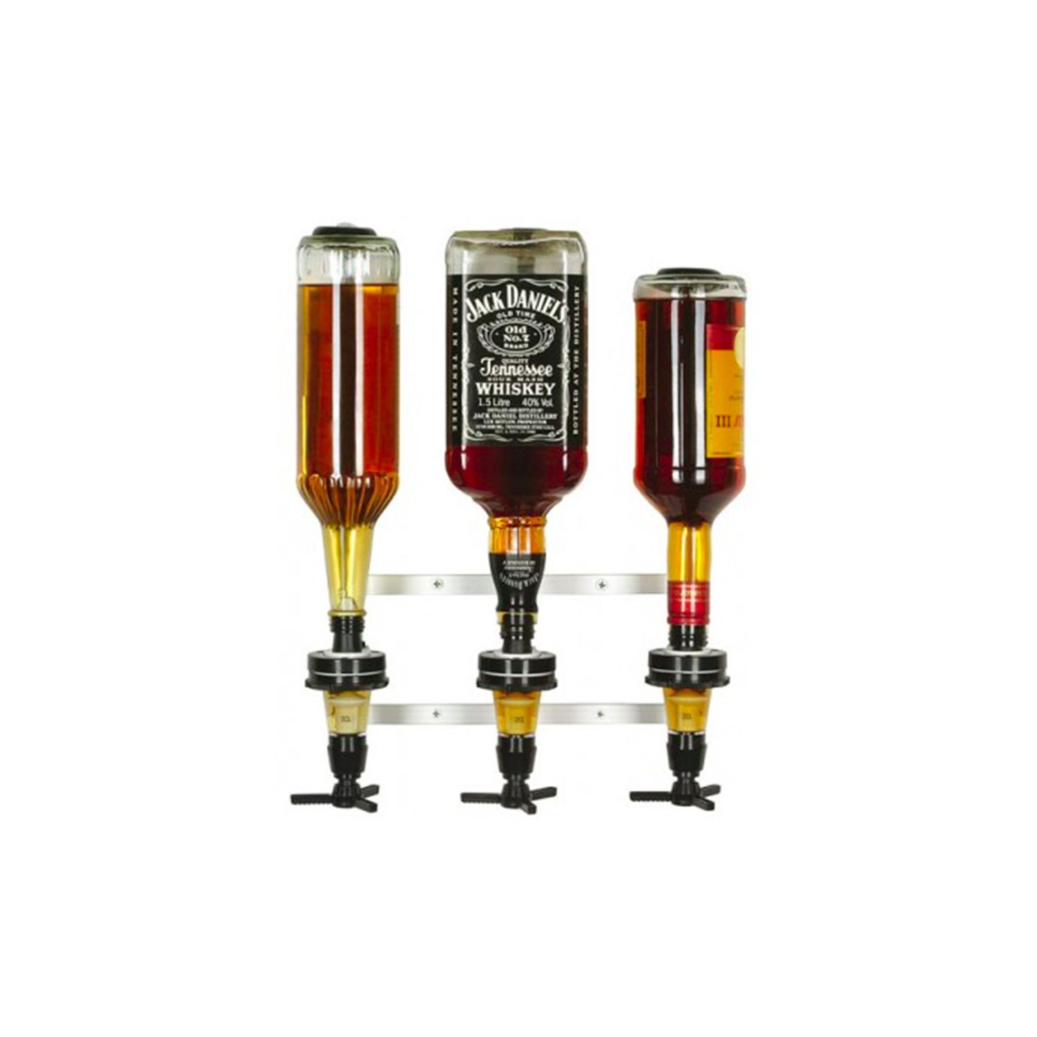 Dispensador de alcohol profesional para botellas de 0,7 - 1,0L - Dispensador de alcohol para 3 botellas