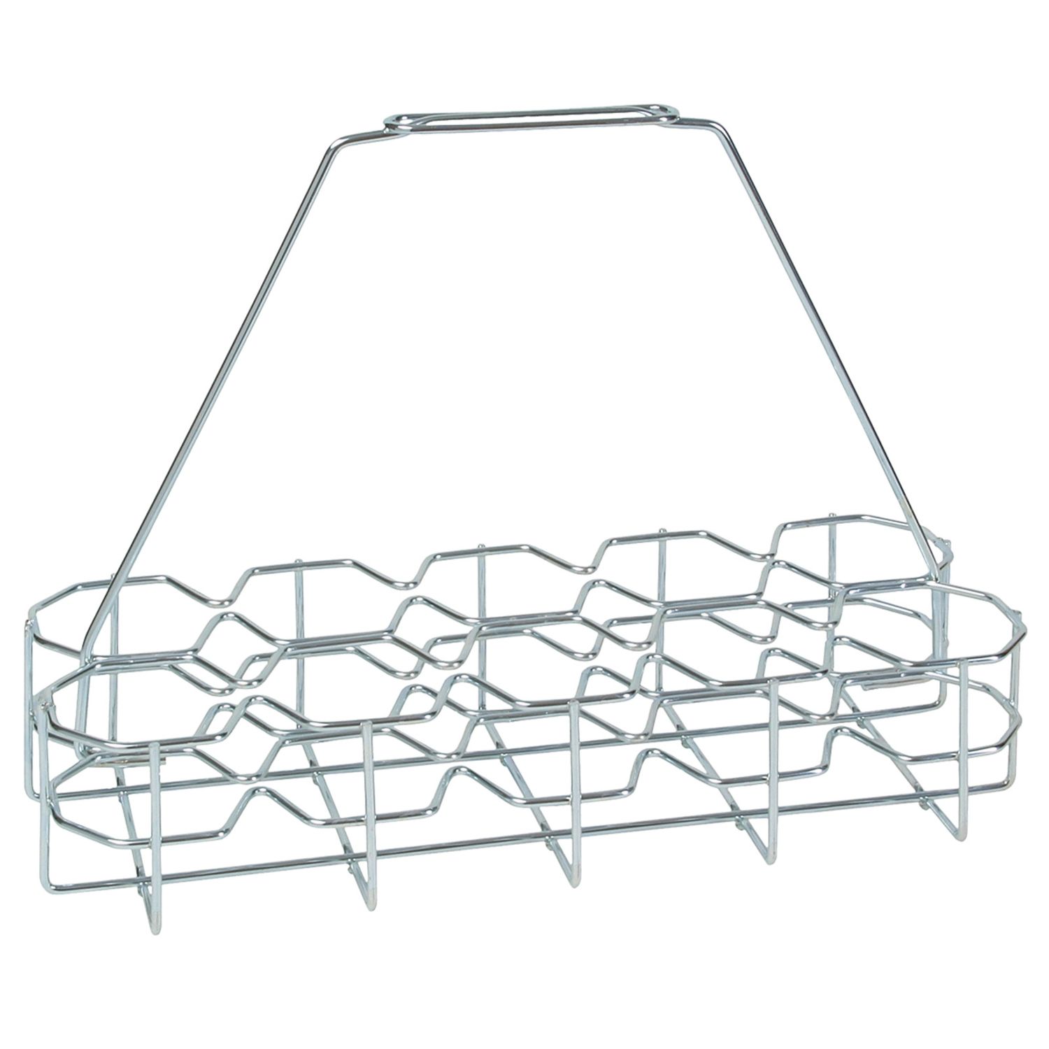 Porta vasos metallo - 10 vasos - Estante para bebidas y platos de metal (galvanizado)