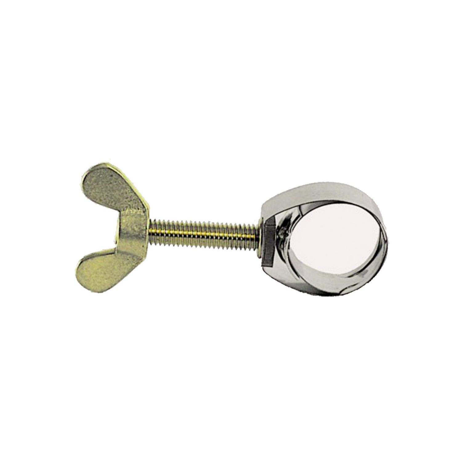 UNEX - Abrazadera de manguera hasta 21mm, CNS, con tornillo de mariposa de latón