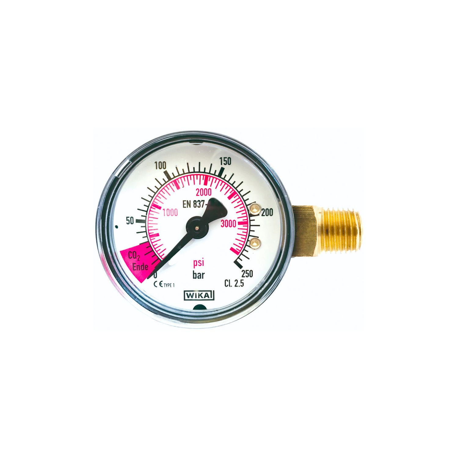 Manómetro de CO2, 1/4"