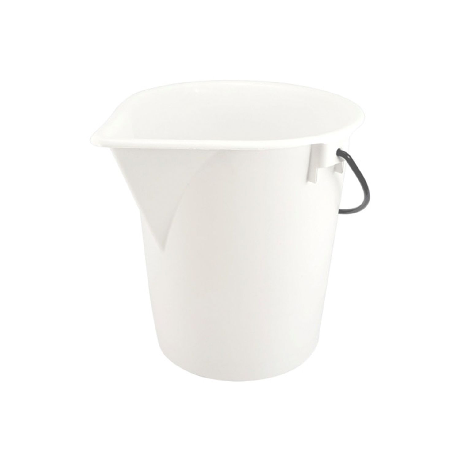 Cubo blanco de 25 l con caño vertedor - sin tapa