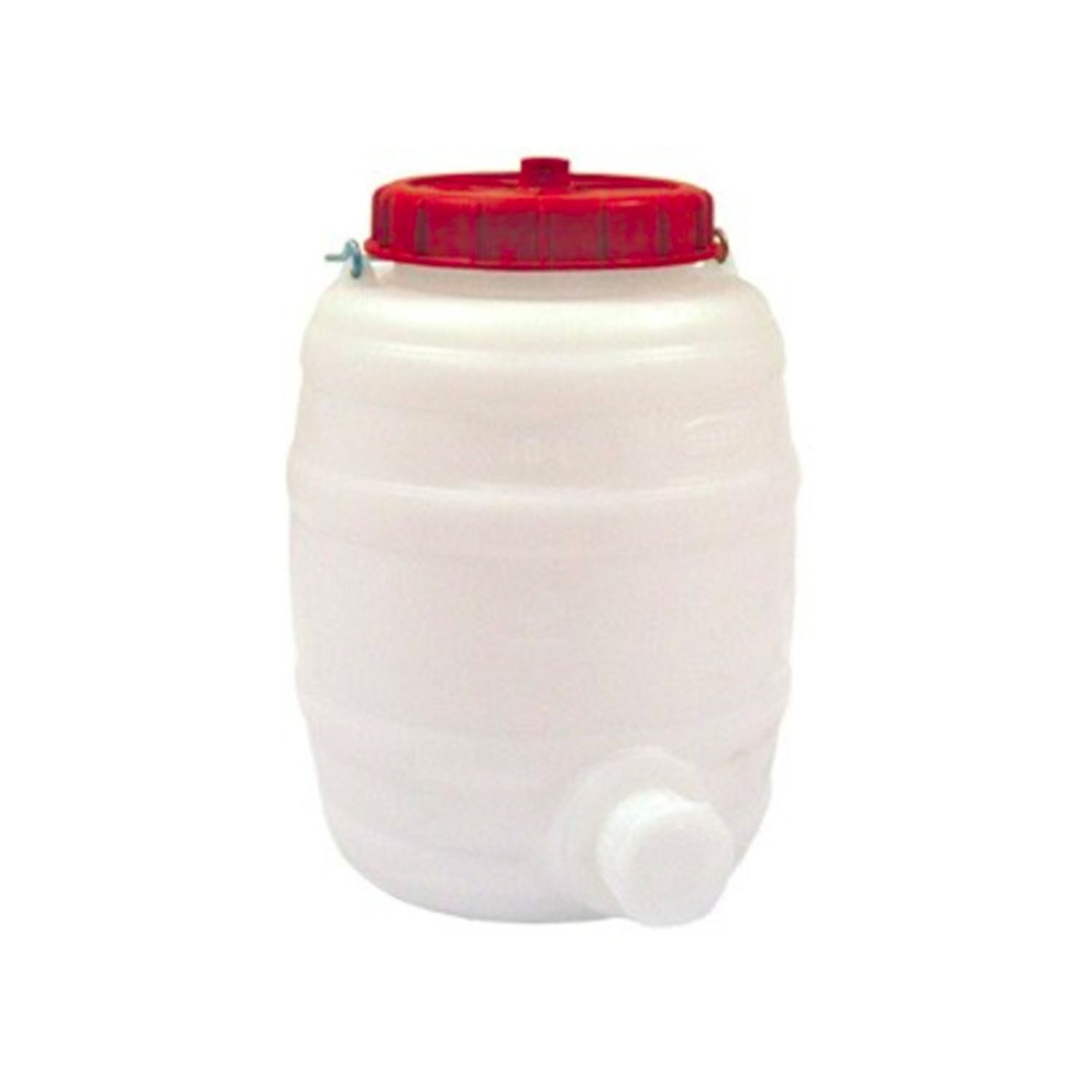Barril de bebida redondo + tapa + grifo cerveza 15 l
