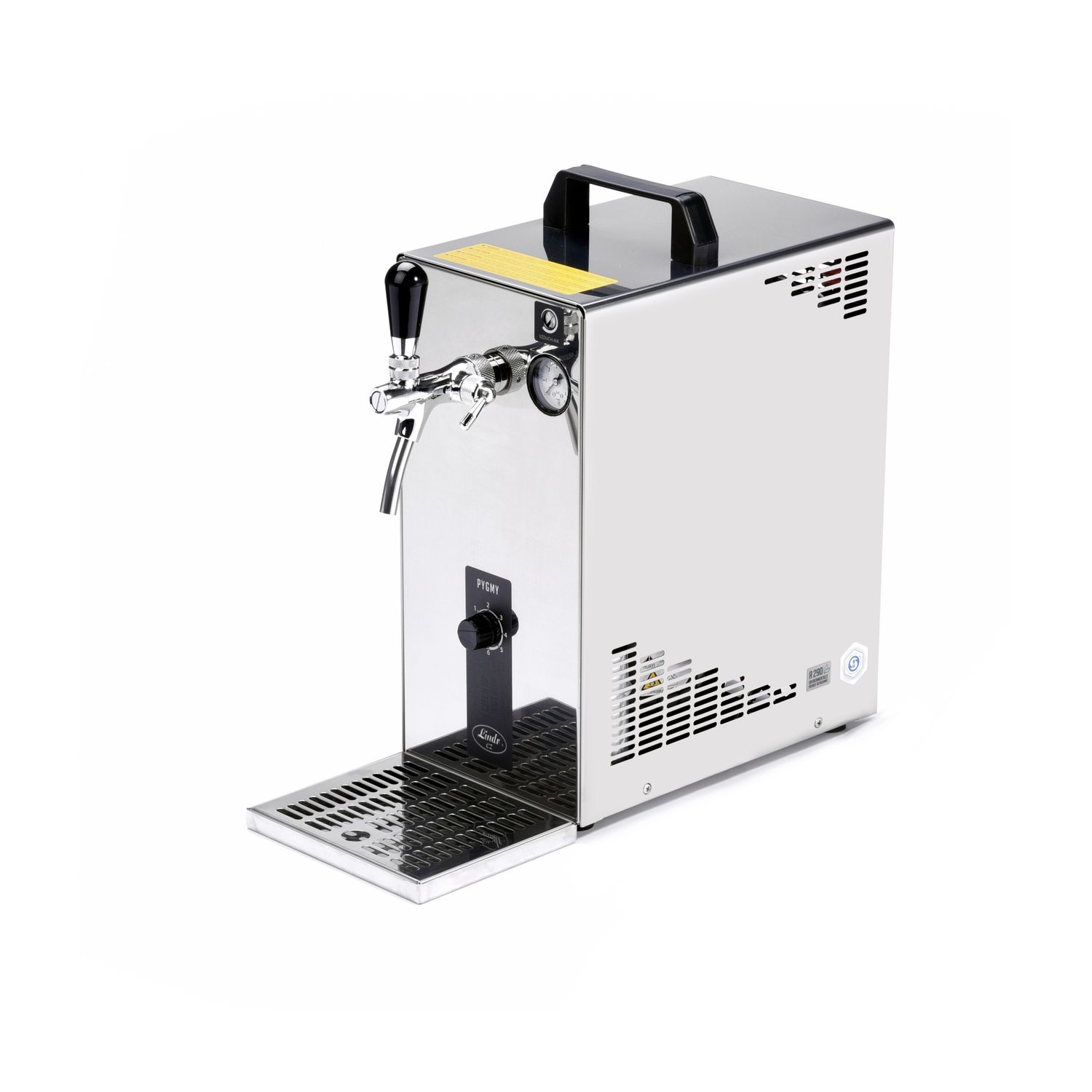 Dispensador de cerveza PYGMY 35 / K Profi con bomba de membrana y reductor de presión integrado, 1 línea, 35 L / h, carcasa de acero inoxidable