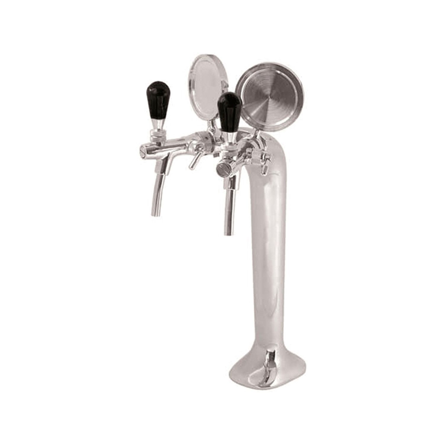 Grifo de cerveza - Cromo, 2 hilos, elegante, "¡calidad superior!" (precio del paquete)
