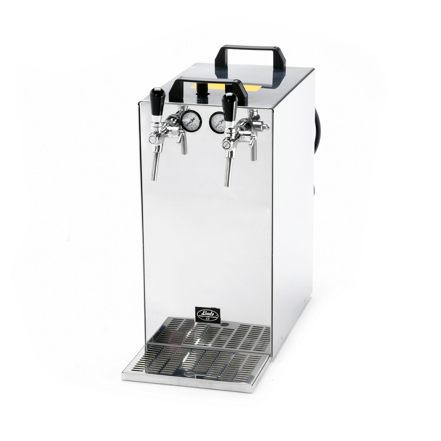 Dispensador de cerveza, Máquina de cerveza - Drycooler de 2 líneas de acero inoxidable - Kontakt 155/R, Green Line, 160 litros/h