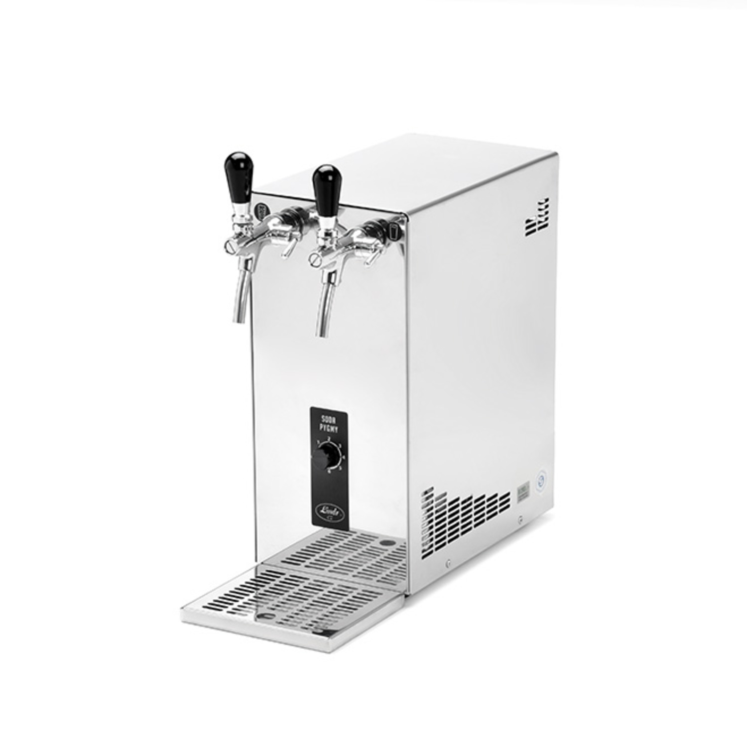 Dispensador de agua, maquina agua con gas, gasificadora de agua, aparato para hacer agua con gas, maquina de soda - SODA PYGMY, 2 grifo, Green Line, NEW