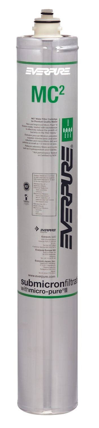 Filtro de agua, Cartucho para filtro de agua - EVERPURE MC2 per acqua premium, bebidas frías, postmix