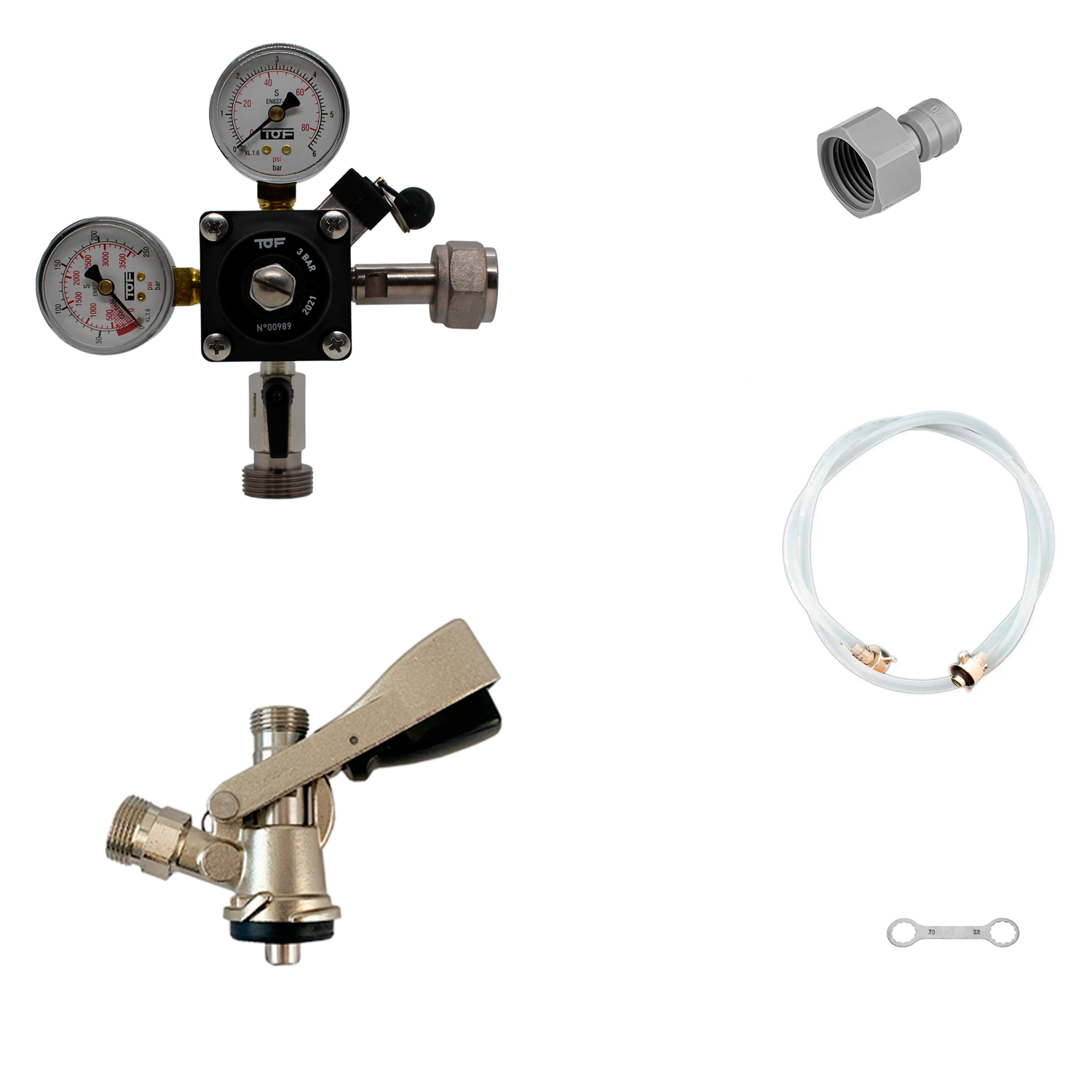 Kit de accesorios Pygmy, 1 grifo tipo S, sin botella de Co2