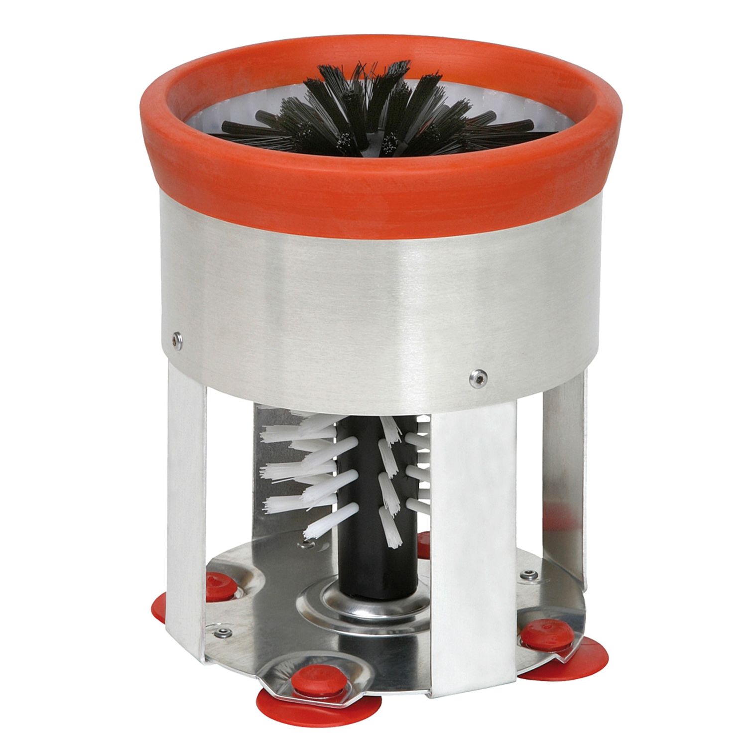 Cepillo para vasos, Cepillo limpia vasos en una carcasa de metal - 25cm