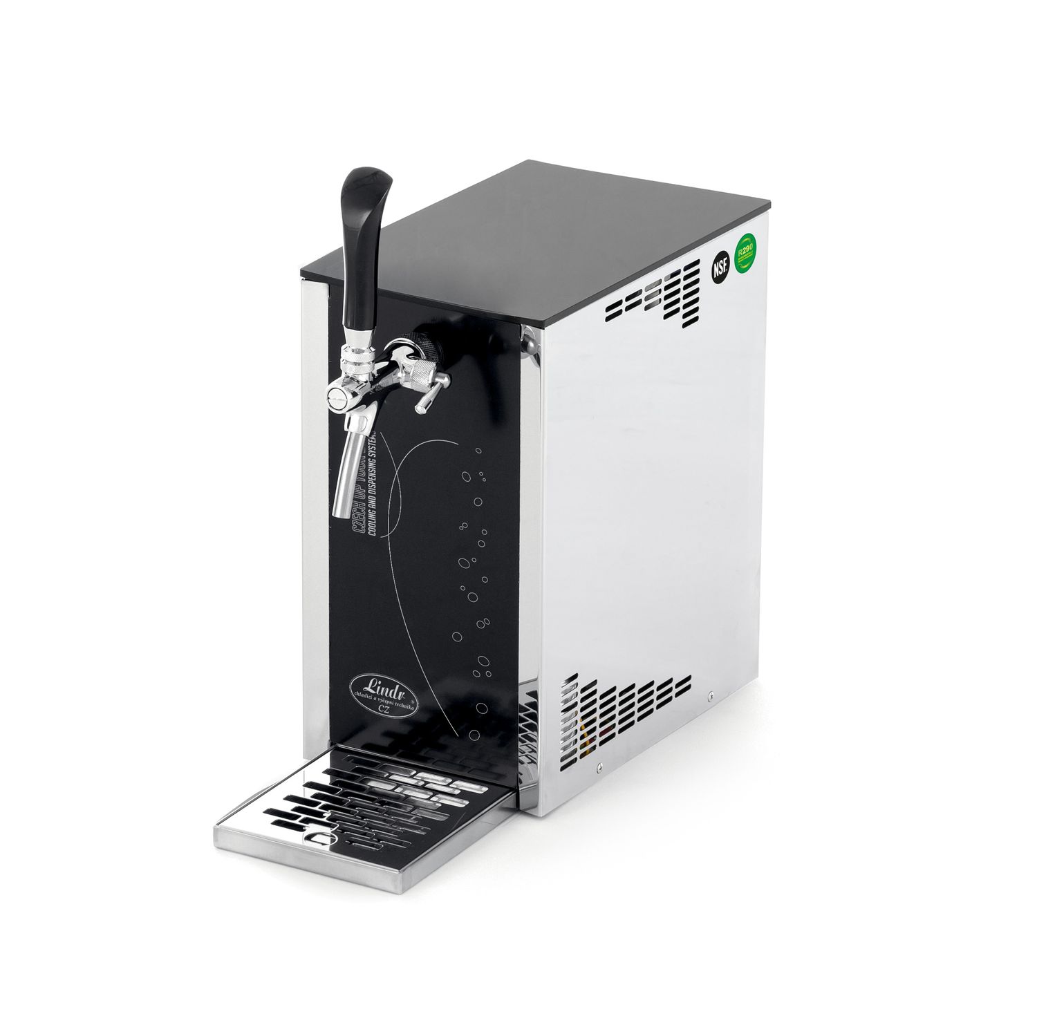Dispensador de cerveza, Máquina de cerveza PYGMY 25/K Exclusive 35 litros/h - dry-cooler, sin CO2 - compresor de aire - 1 línea
