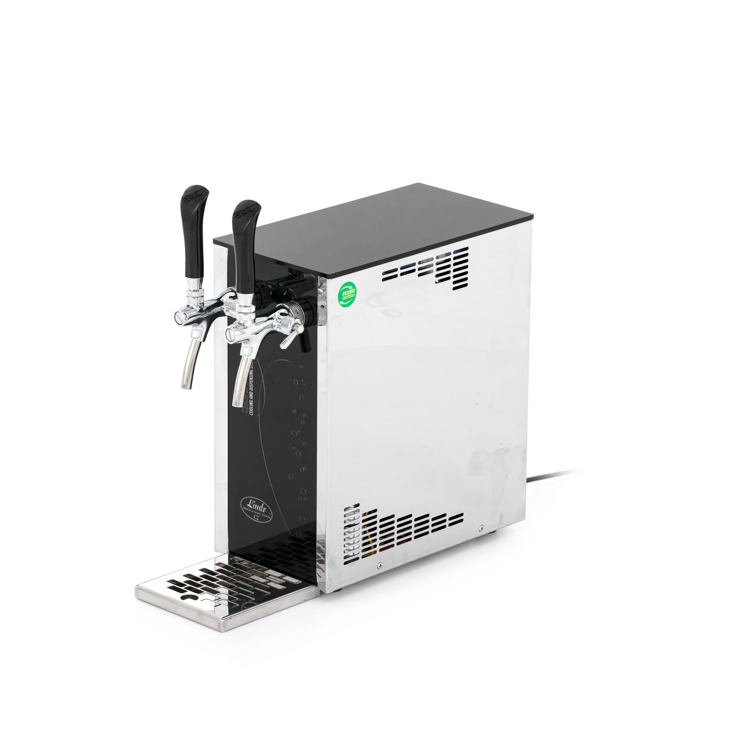 Dispensador de cerveza, PYGMY 25/k Exclusivo, dispensador de 2 grifos, con compresor de aire