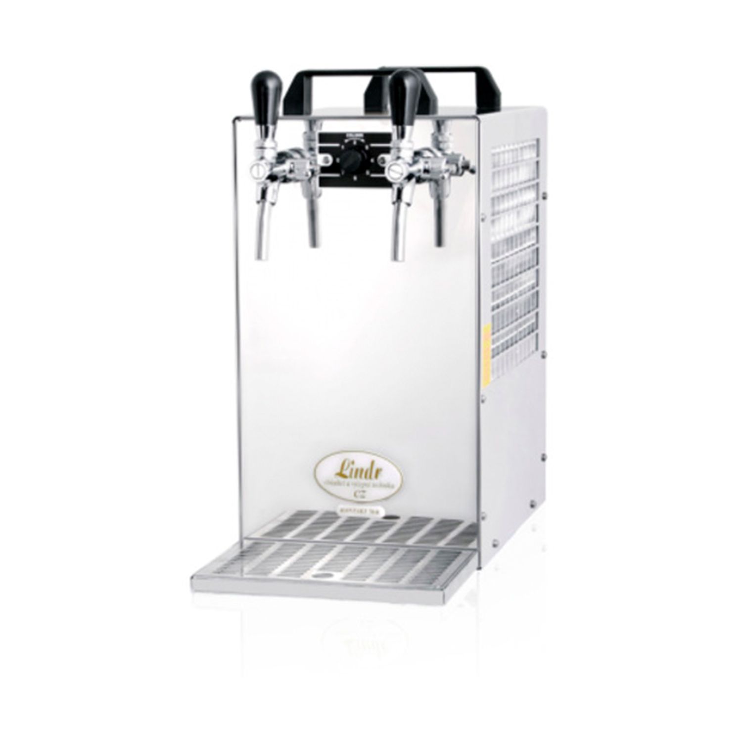 Dispensador de cerveza, Máquina de cerveza - Enfriador de 2 cervezas Kontakt 70/K de acero inoxidable, 90 L/h, con bomba de membrana