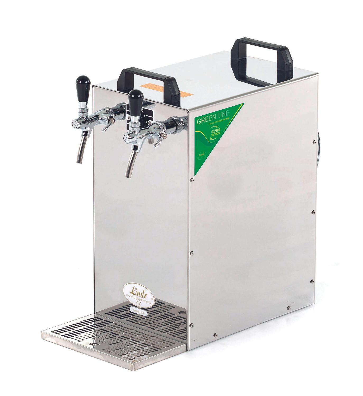 Dispensador de cerveza Kontakt155/K, 2 grifos de acero inoxidable, 160 litros/h