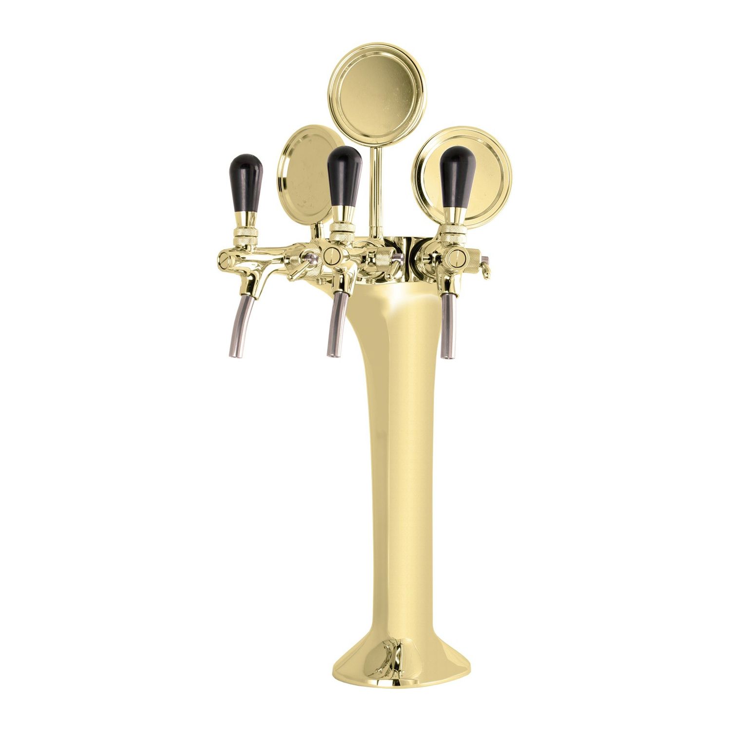 Columna de cerveza, oro de 3 vías, elegante, "¡Calidad superior!"