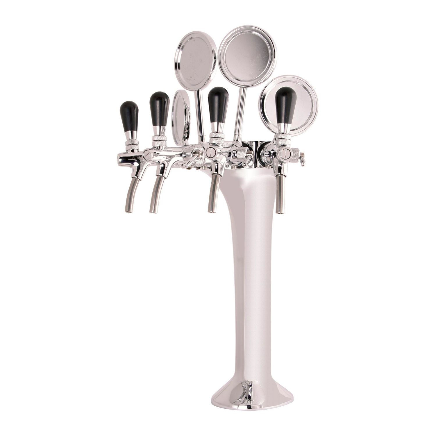 Grifo de cerveza, Tirador de cerveza - 4 hilos, cromado: elegante y de alta calidad para bares y restaurantes