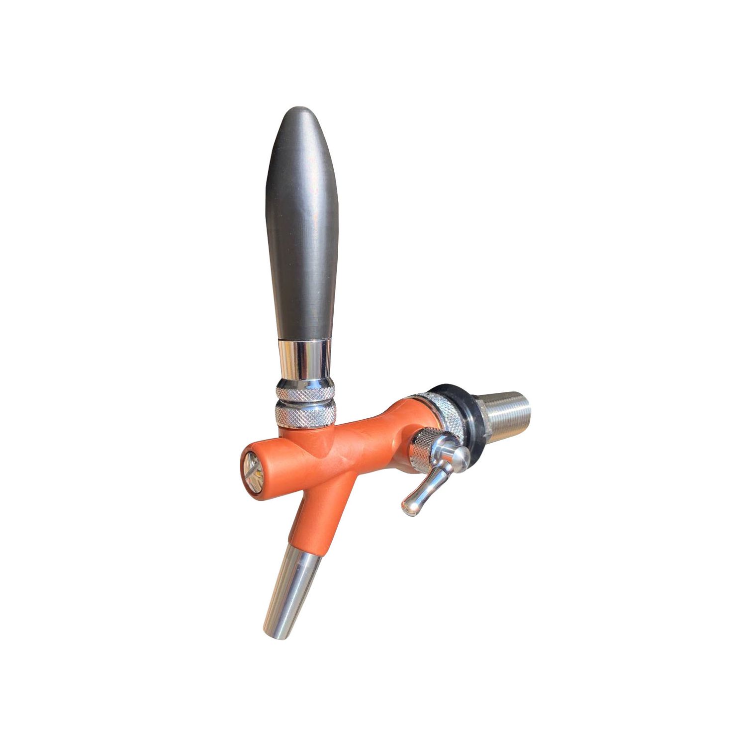Grifo de cerveza con compensador - de acero cromado níquel y plástico ABS, bronce