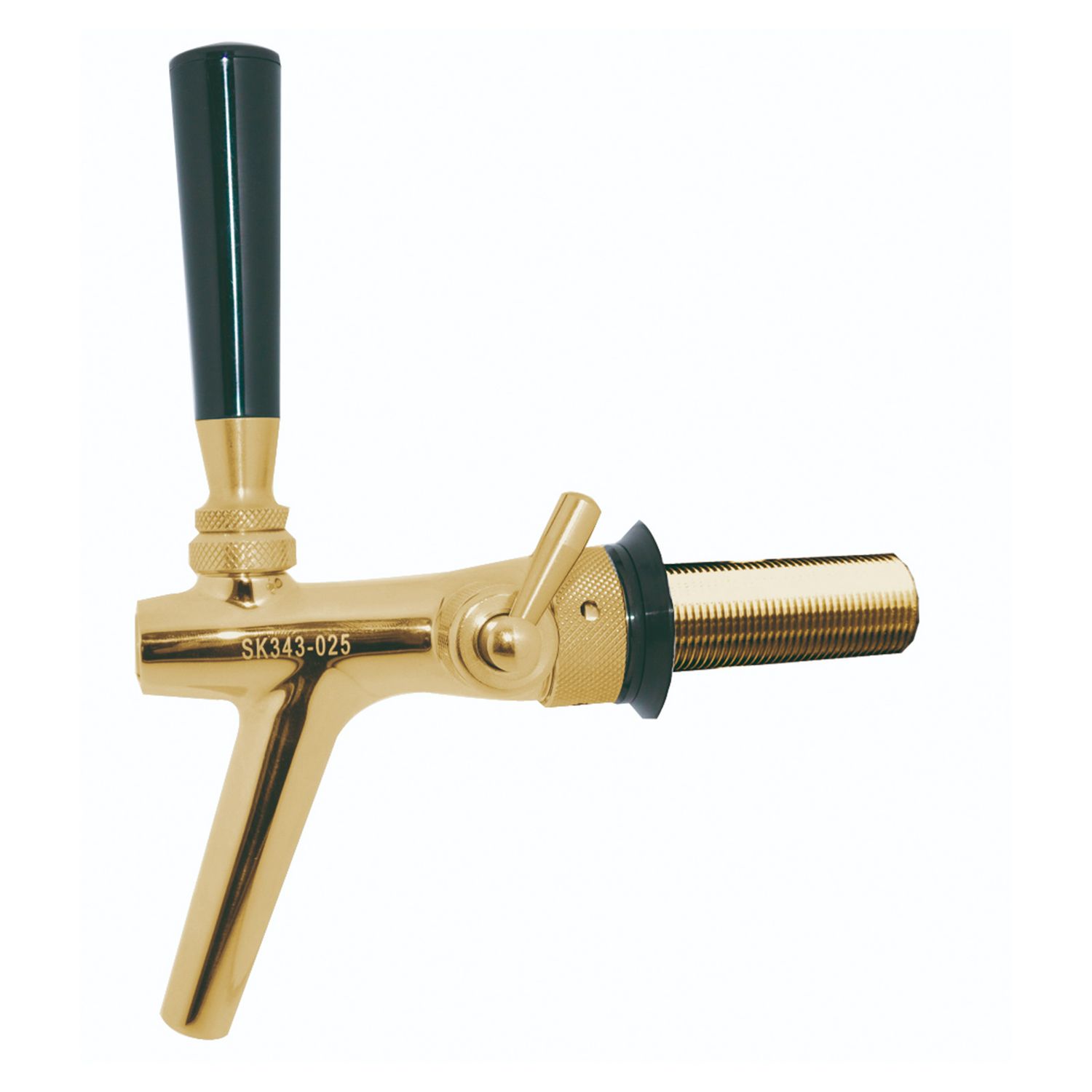 Grifo de cerveza con compensador - Modelo P3500 de acero al cromo níquel, color dorado