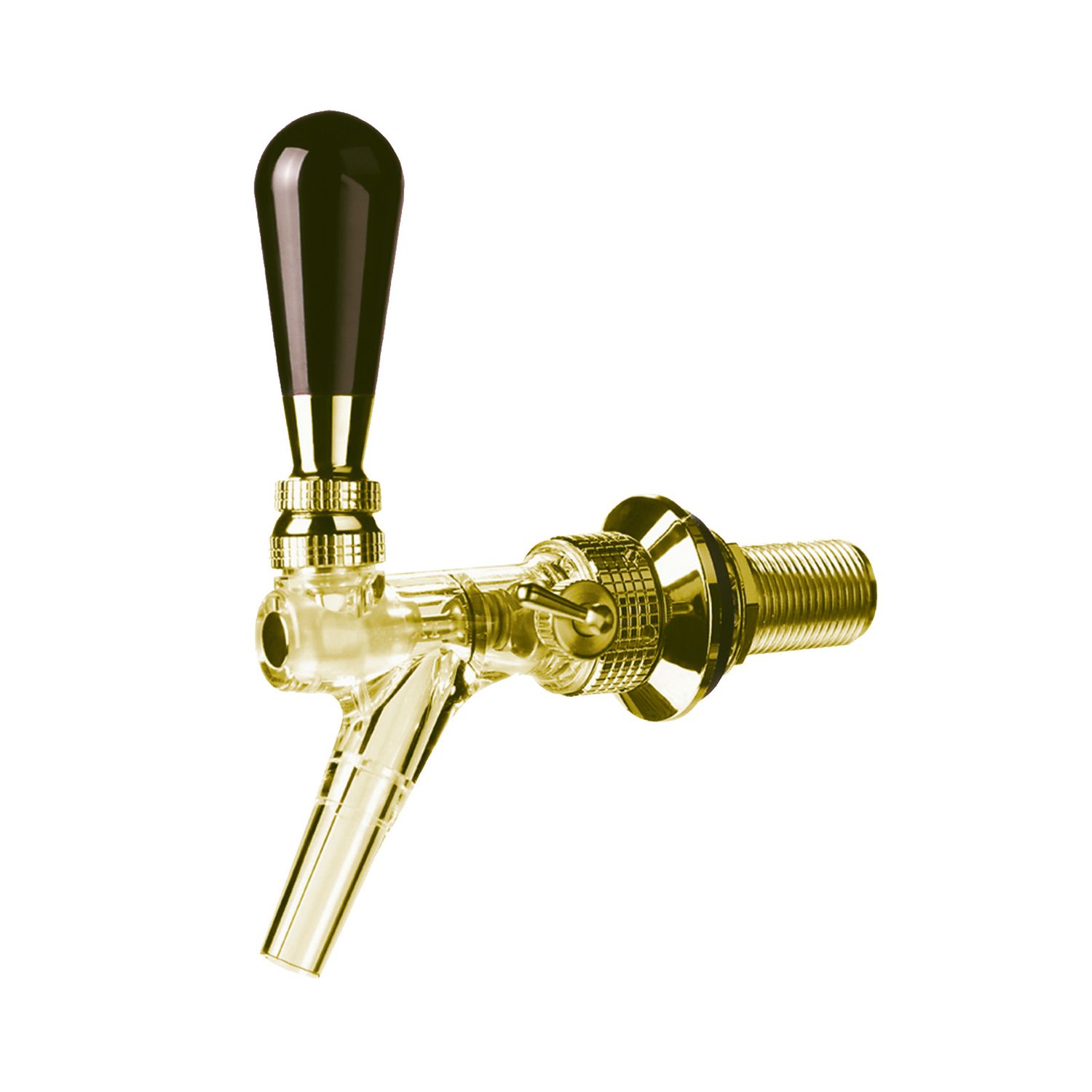 Grifo de cerveza con compensador - Modelo Speedy X transparente, dorado