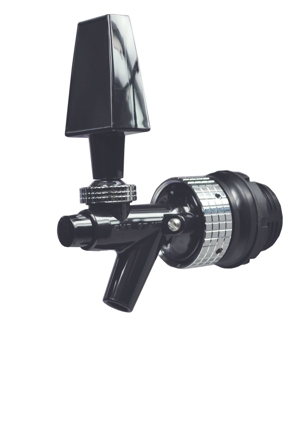 Grifo de cerveza con compensador - Modelo AFG CMB, negro/cromado