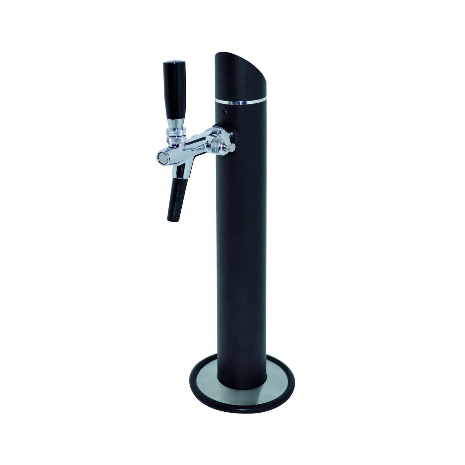 Torre de cerveza, сolumna de cerveza - Modelo Black Tower, 1 línea, con brida decorativa