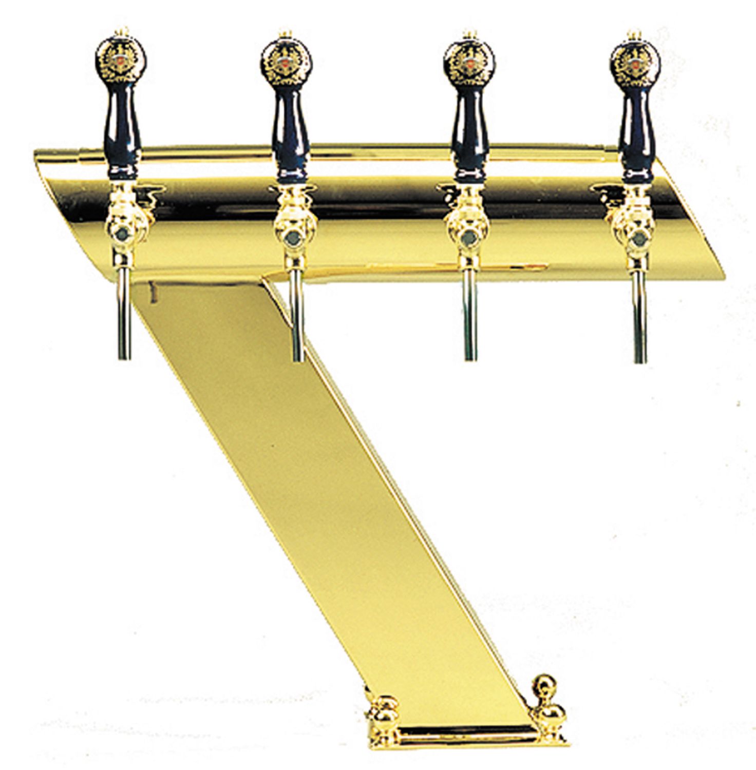 Columna de cerveza, con travesaño, color dorado TIN (ASPECTO ORO RESISTENTE A LOS RASGUÑOS)