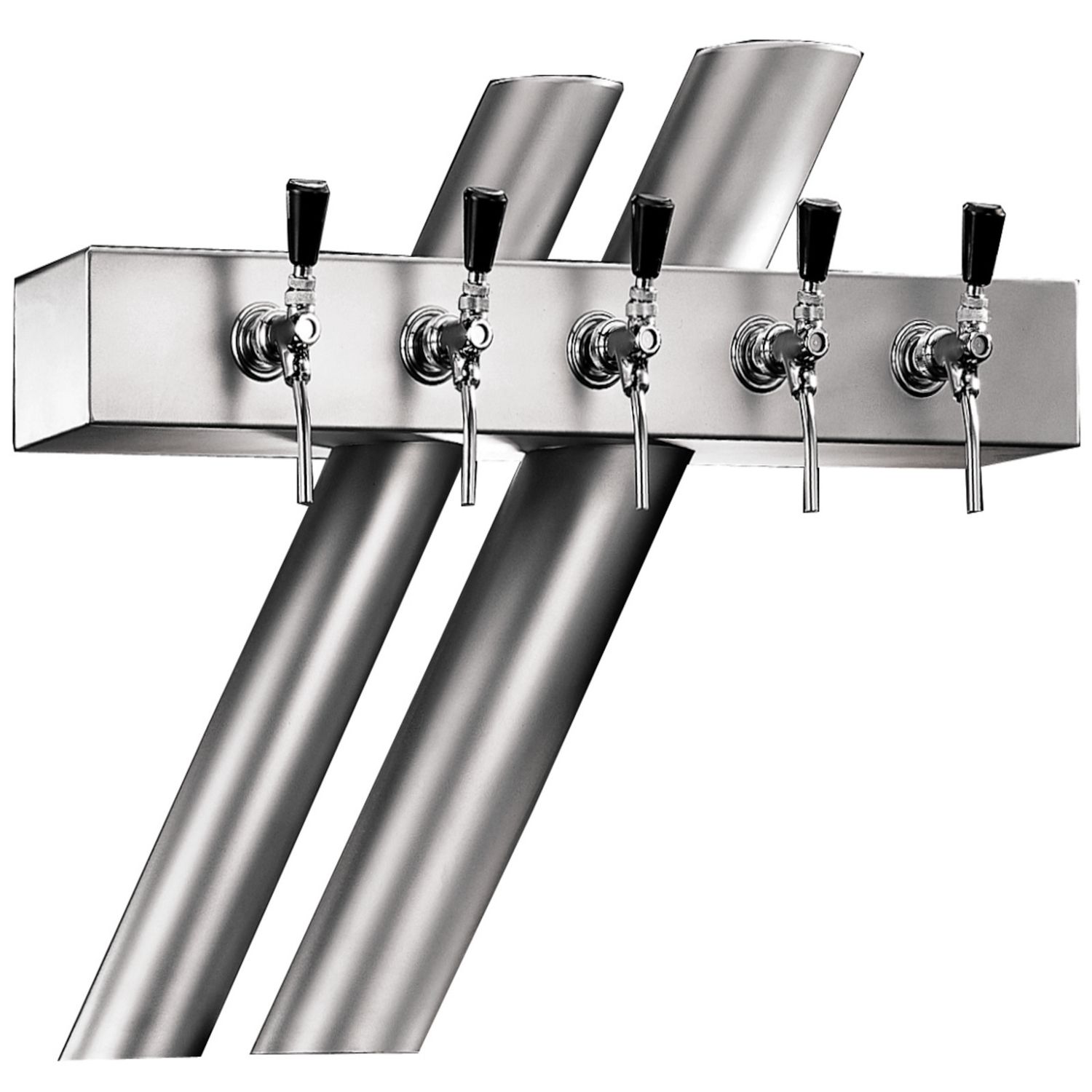 Columna de cerveza modelo "RJ5", CNS mate, 5 conductores