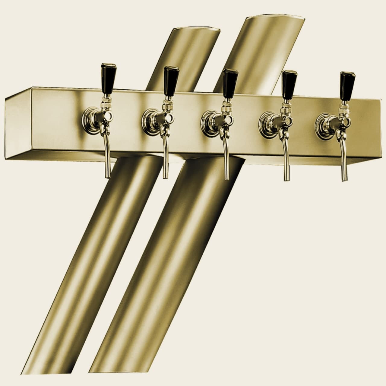 Columna de cerveza modelo "RJ5" , CNS pulido, 5 conductores