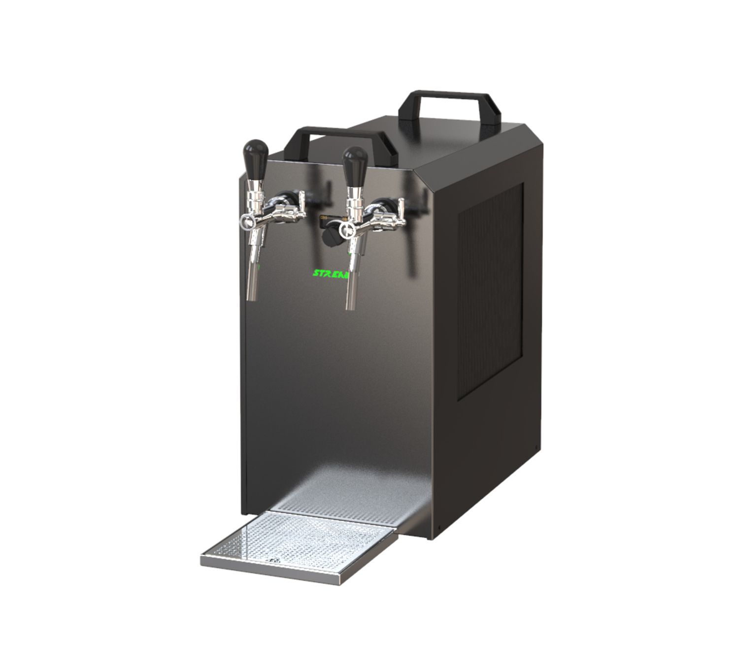 Dispensador de cerveza, Máquina de cerveza con bomba de diafragma de 2 líneas STREAM 80K - enfriador seco