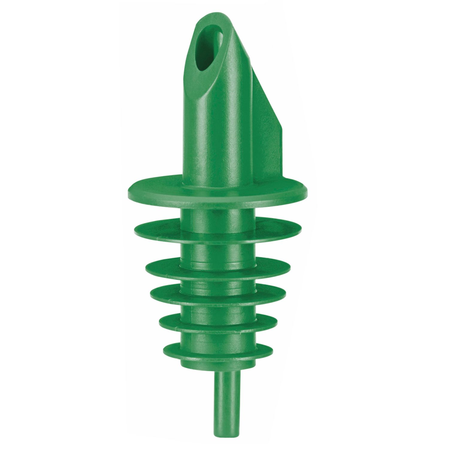 BILLY - vertedor de plástico para botellas de 0,5 - 1,5 lt. - verde - con 5 laminillas