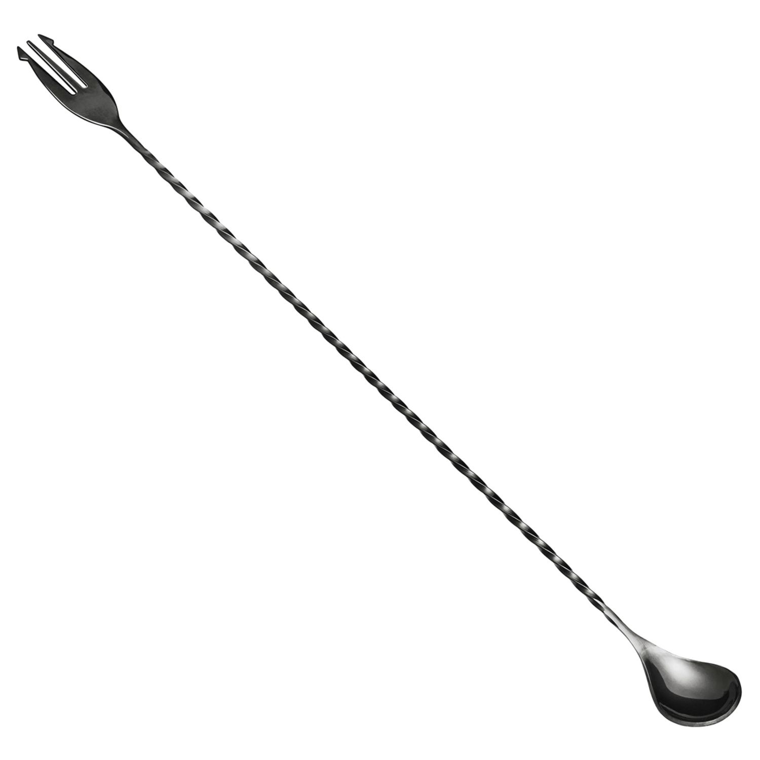 POSEIDON - Cuchara de bar con tenedor 40 cm - Edelstahl - GMBH - Gunmetal black