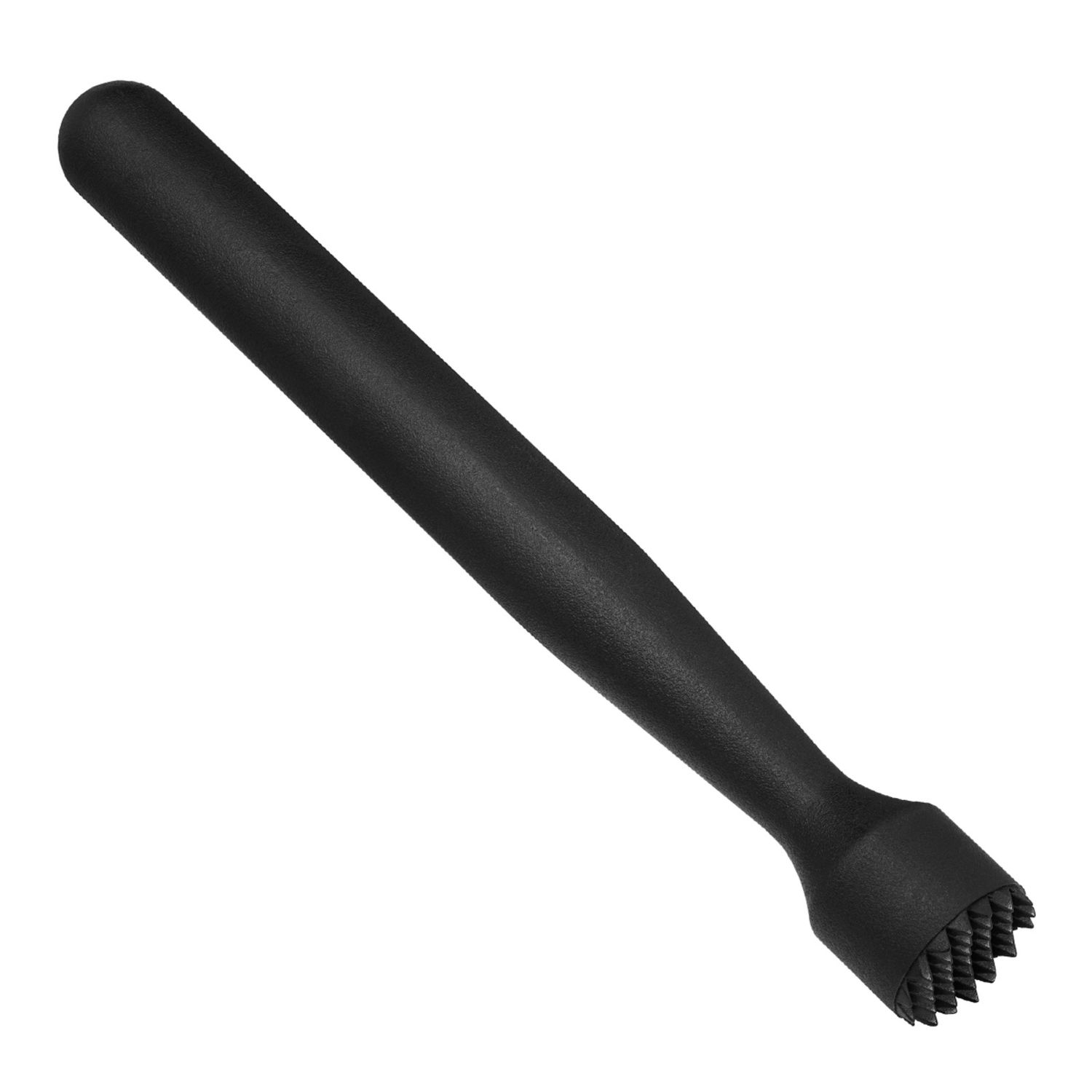 Maja de caipirinha - plástico negro con extremo dentado (20cm)