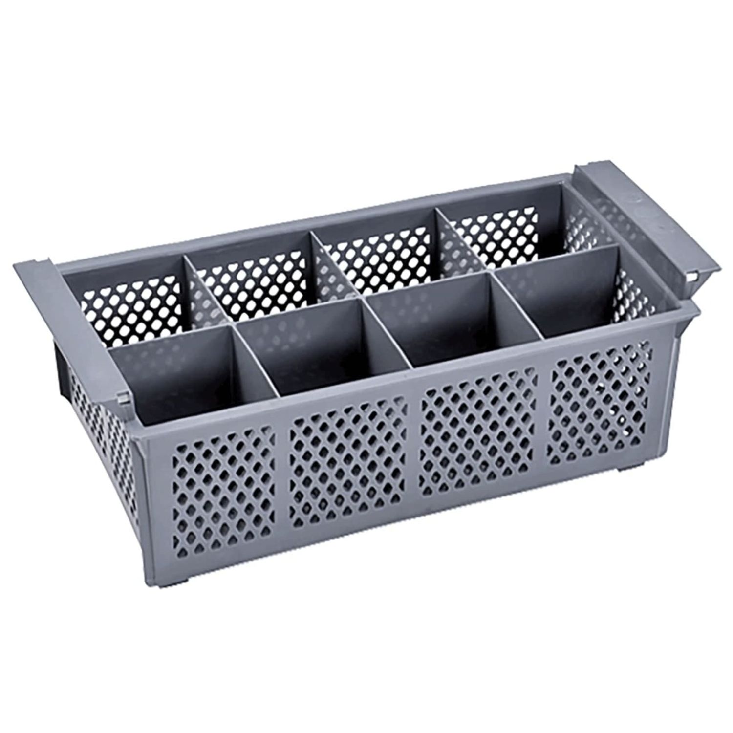 Cesta para cubiertos con 8 compartimentos