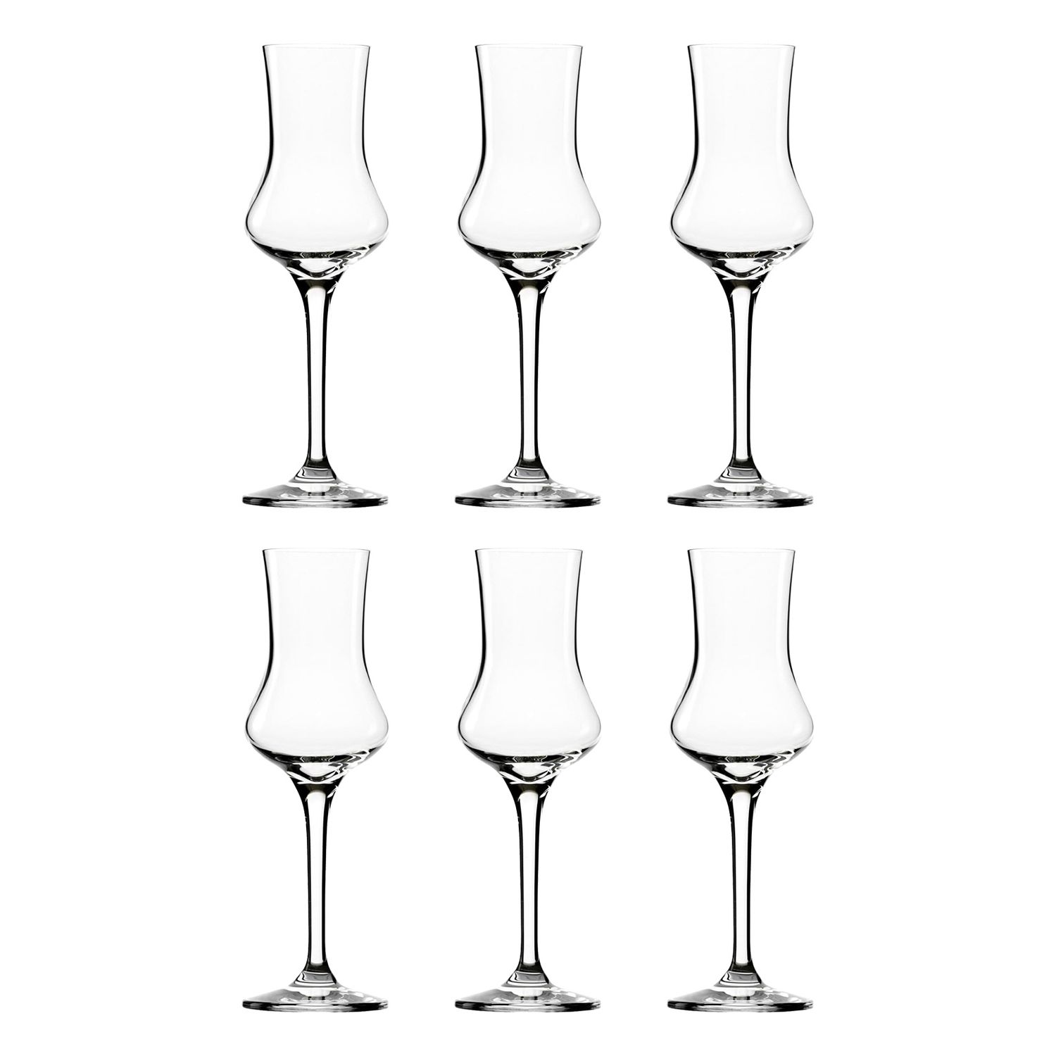 Copas de grappa - juego de 6 - 90 ml, para degustar y disfrutar de bebidas espirituosas finas
