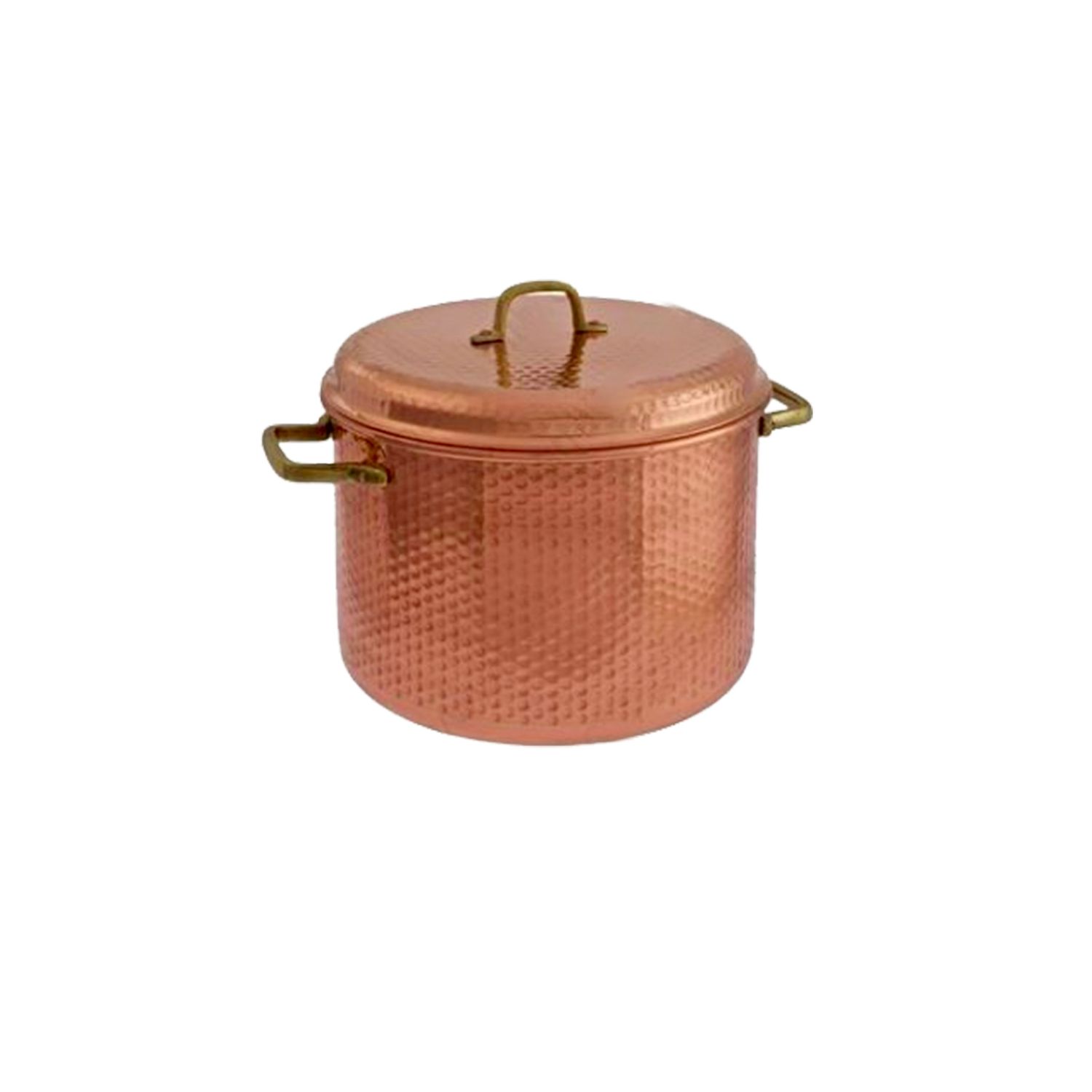 Ollas de cobre martilladas con asas 24 cm