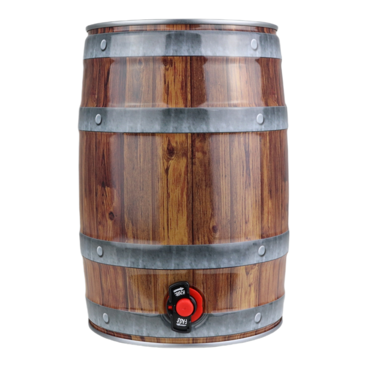 Barril 5L con grifo, aspecto de madera