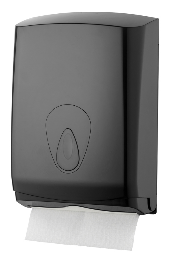 Dispensador papel, Dispenser carta mani - PQBMidiH, Midi, plástico, negro