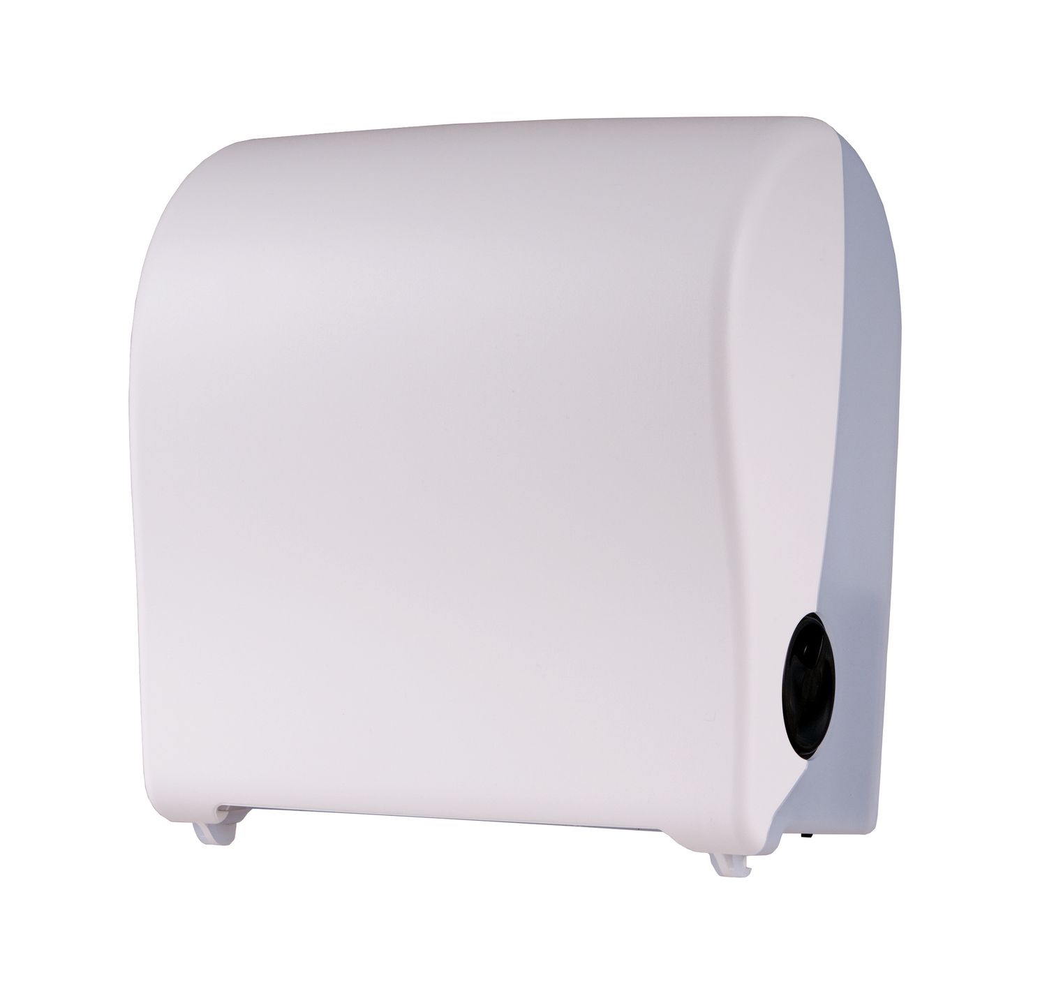 Dispensador papel secamanos, dispensadores toallas de papel, porta papel secamanos - PQSAutK, Mini, plástico, blanco
