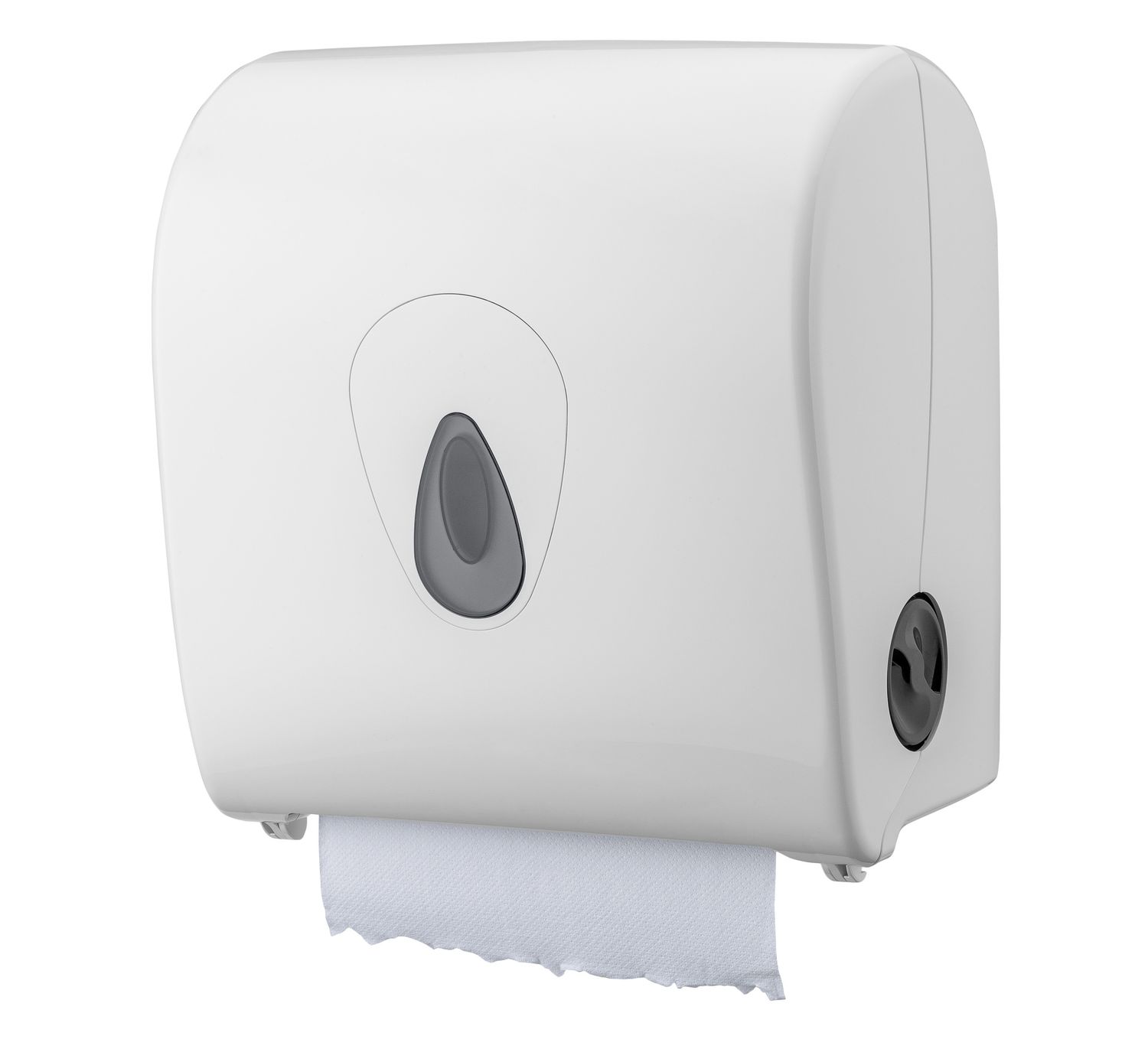 Dispensador papel secamanos, dispensadores toallas de papel, porta papel secamanos - PQSACDK, Mini, plástico, blanco