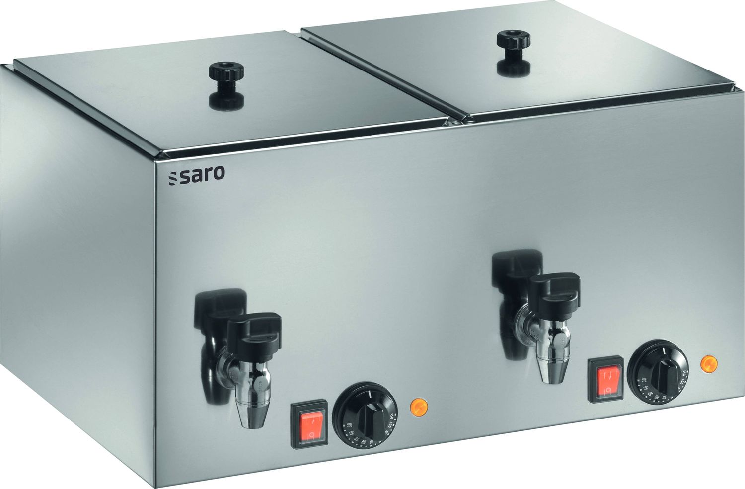 Maquinas de perritos, calentador de salchichas, máquina de perritos profesional - Modelo HD 200, acero inoxidable