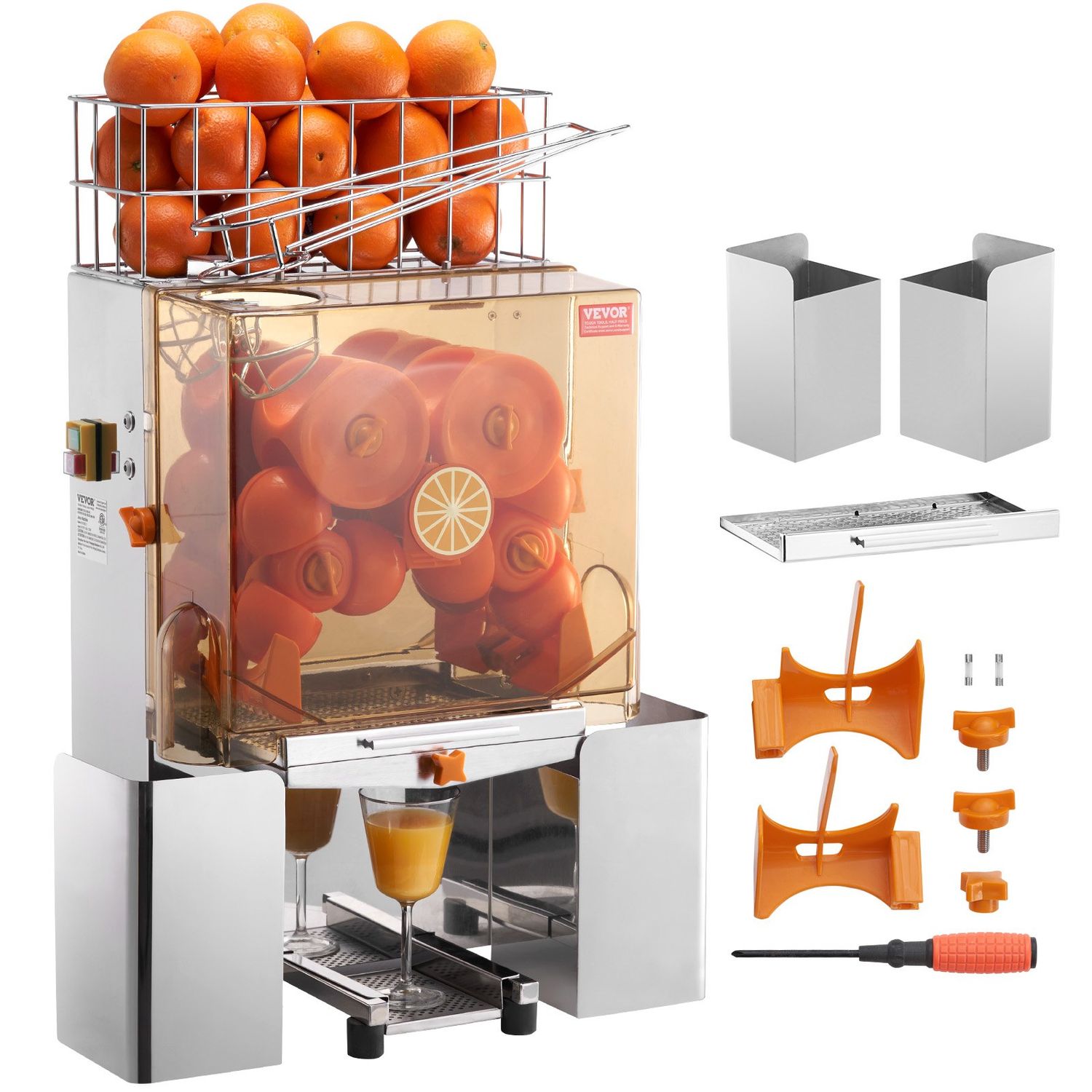 Exprimidor de naranjas, exprimidor de zumo, maquina de zumo naranja - acero inoxidable, comercial