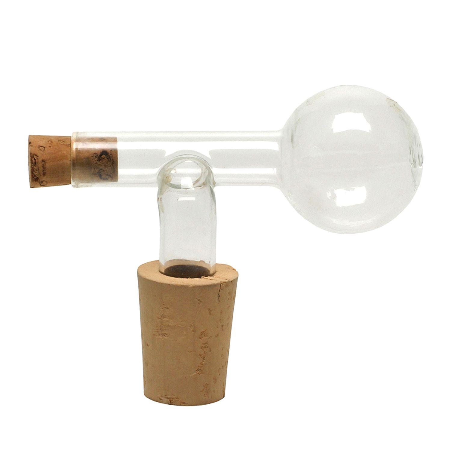 Dosificador de botella de cristal con corcho natural