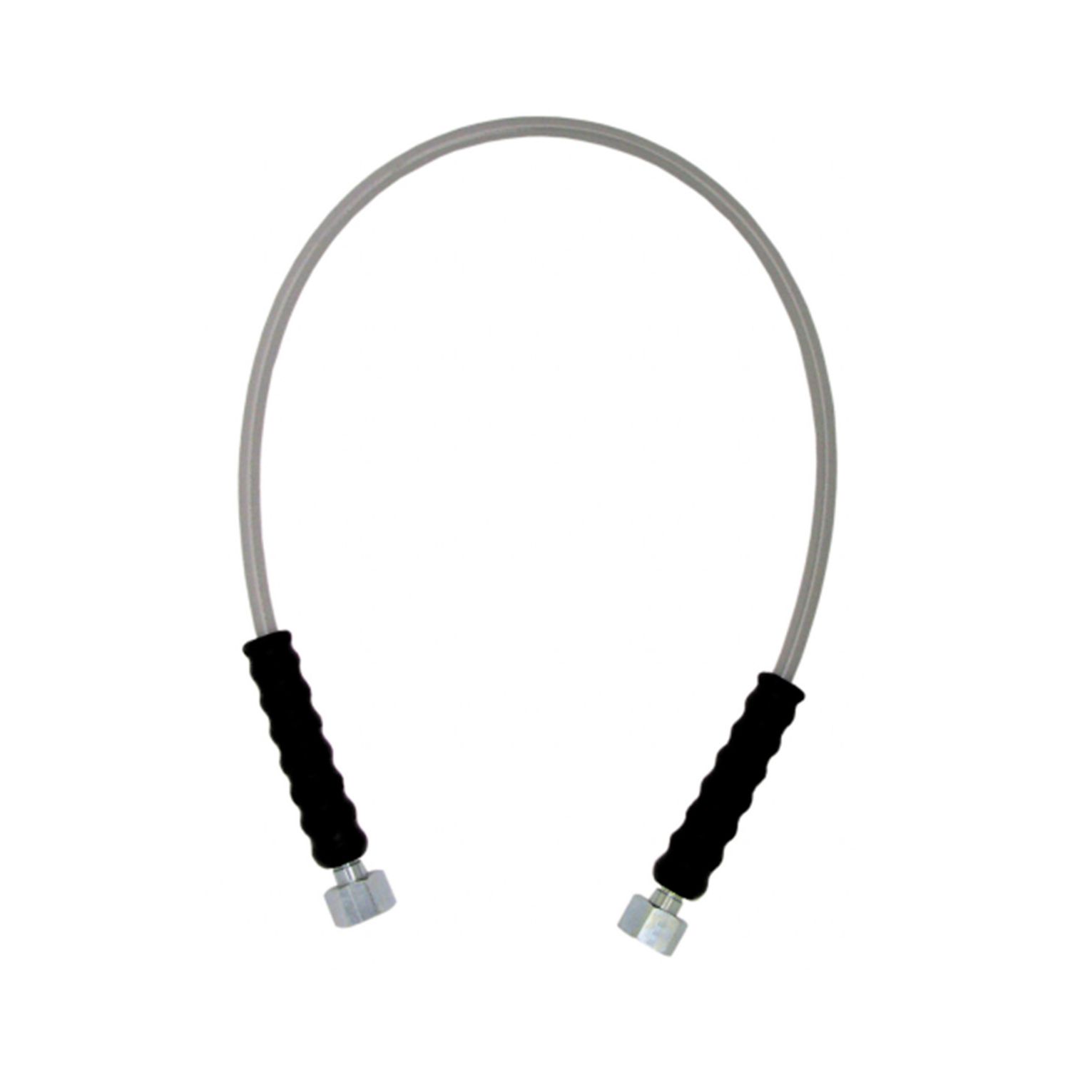 Manguera de alta presión - CO2 para montaje en pared, 1m - 2 tuercas hexagonales
