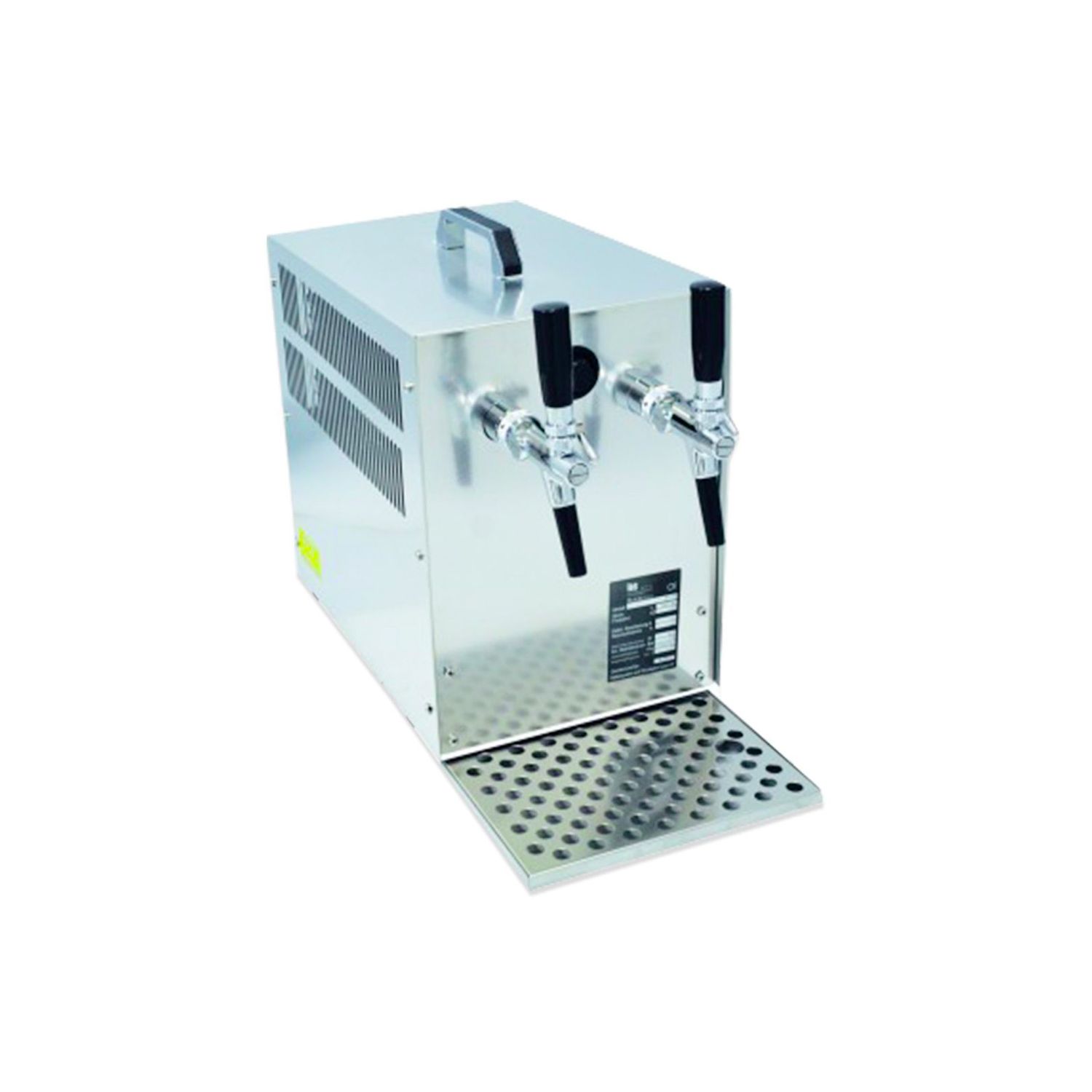 Dispensador de cerveza, Máquina de cerveza 60 litros/h, incluidos 2 grifos compensadores