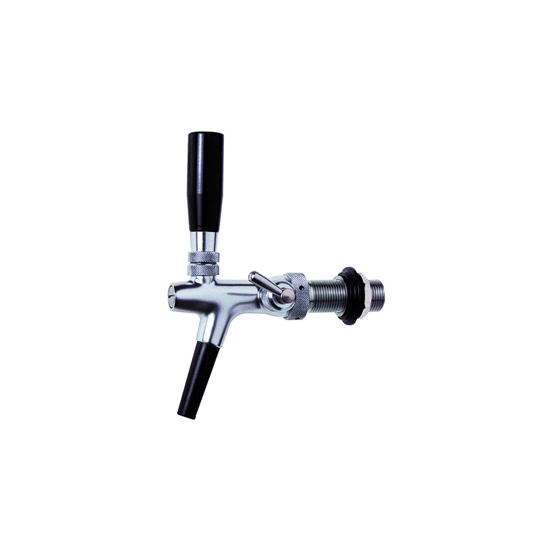 Grifo de cerveza con compensador, autocierre - versión 10 mm, cromo