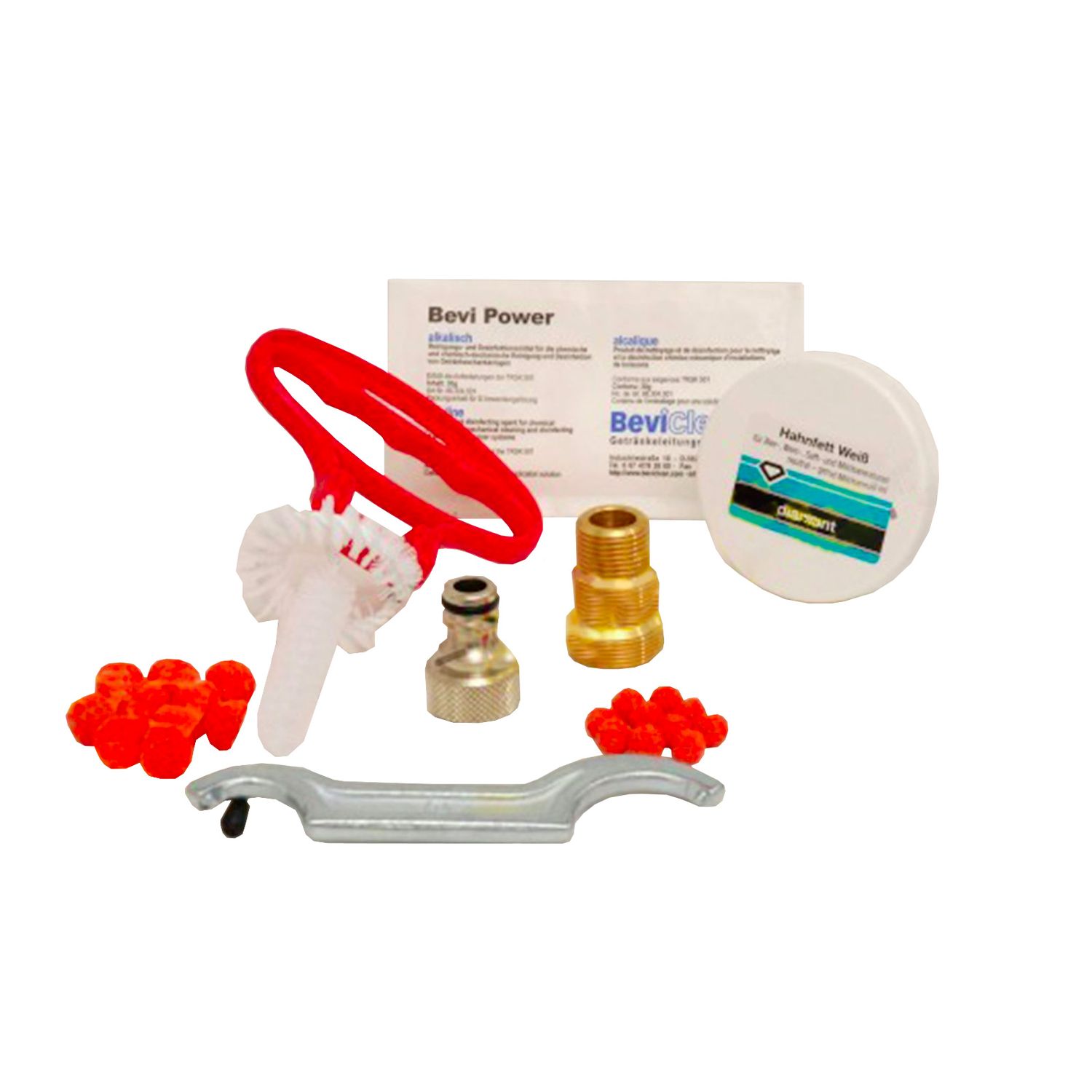 Kit de limpieza para grifos de cerveza y barriles, adaptador de limpieza pequeño, 28 mm