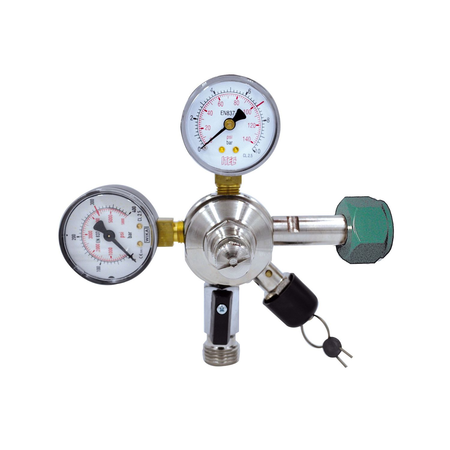 Regulador de presion, reductor de presión CO2 - Stickstoff (N2), 1-línea