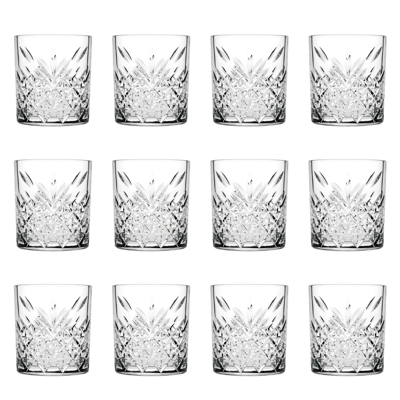 Vasos de coctel, vasos de whisky 12 Set - Timeless, 345 ml