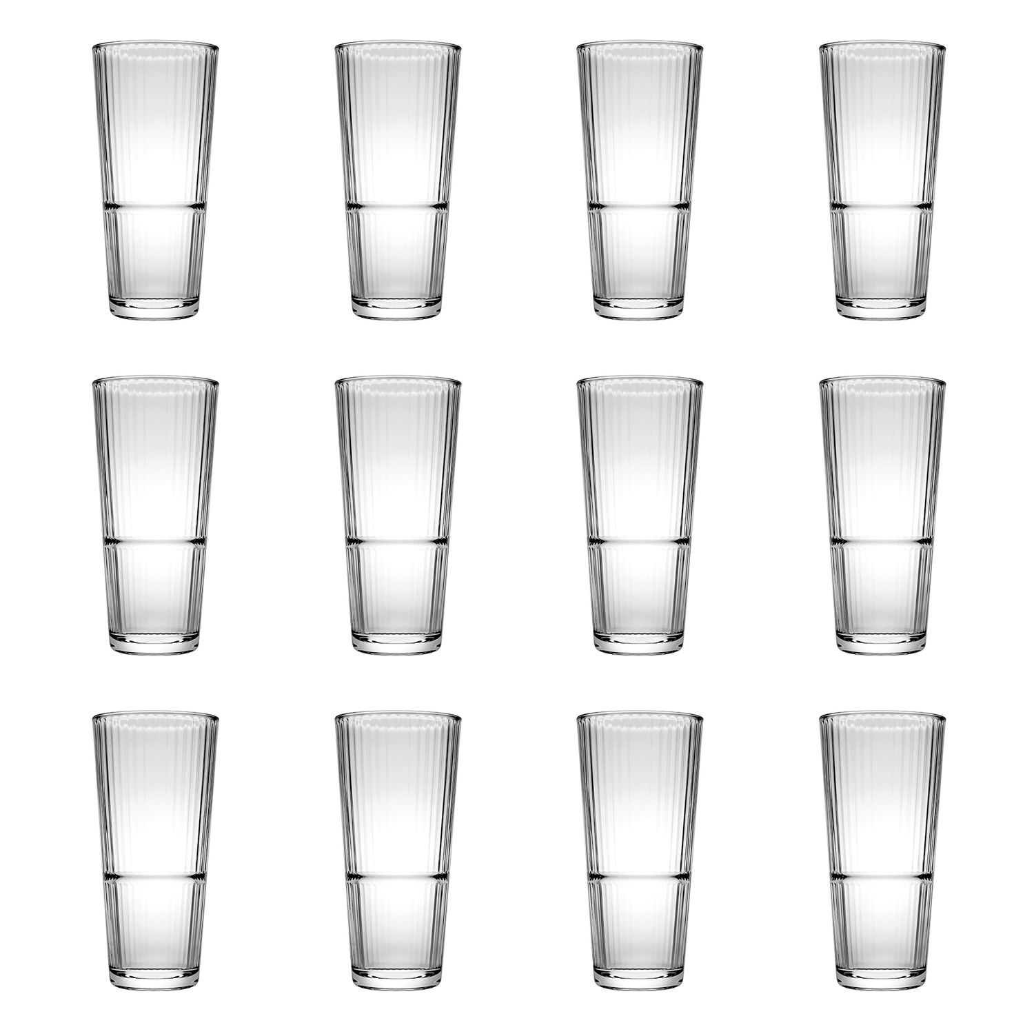Vaso alto, vaso largo 6 Set - Grande Sunray, 295 ml